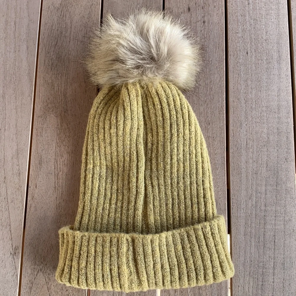 Virginia Wolf knit pom pom beanie